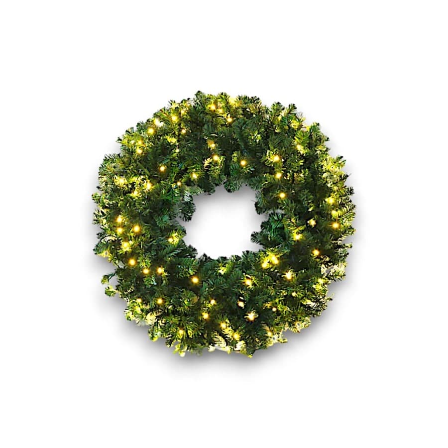 Wreaths, Garland & Bows, a lighting option Coastal Clarity Lighting installs