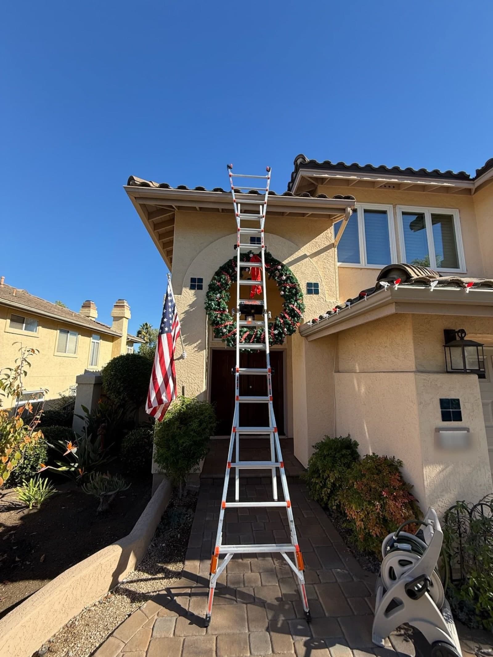 A San Diego County home transformed with a full custom holiday light display